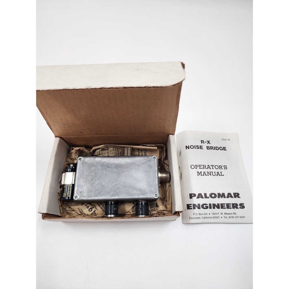 Palomar Engineers R-X Noise Bridge Vintage Ham Radio Antenna Tester with Manual - Picture 8 of 9